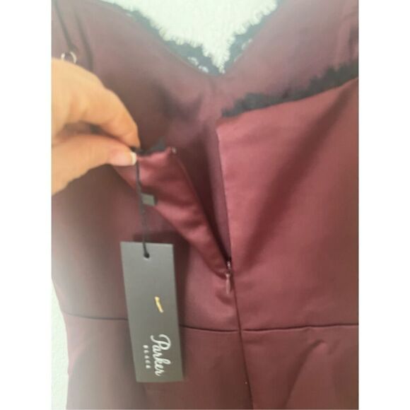 Parker Maroon Cocktail MIni Dress NEW - Picture 8 of 9